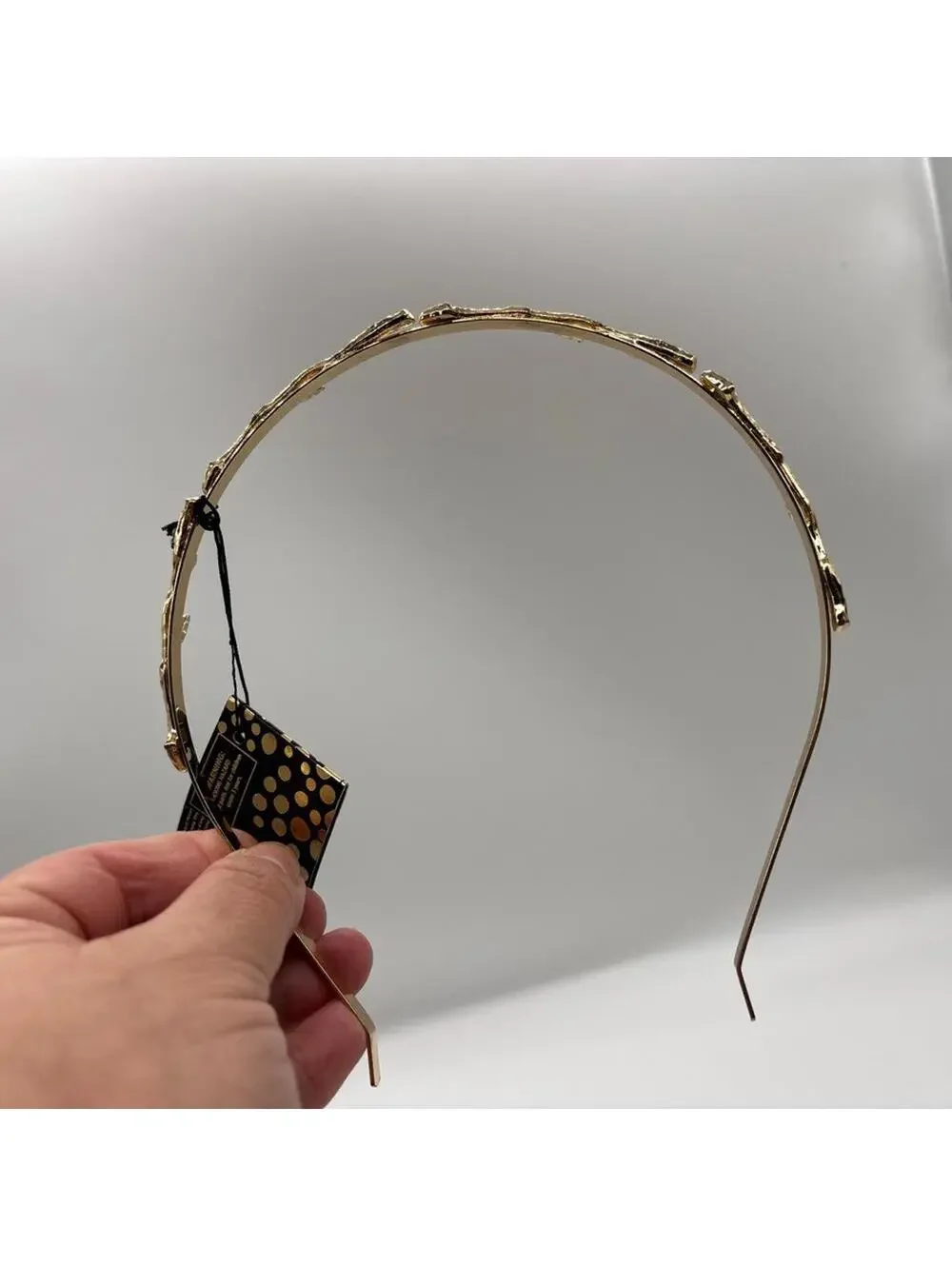 La ta da Gold Metal Headband Tree Twig Boho x3 NWT
